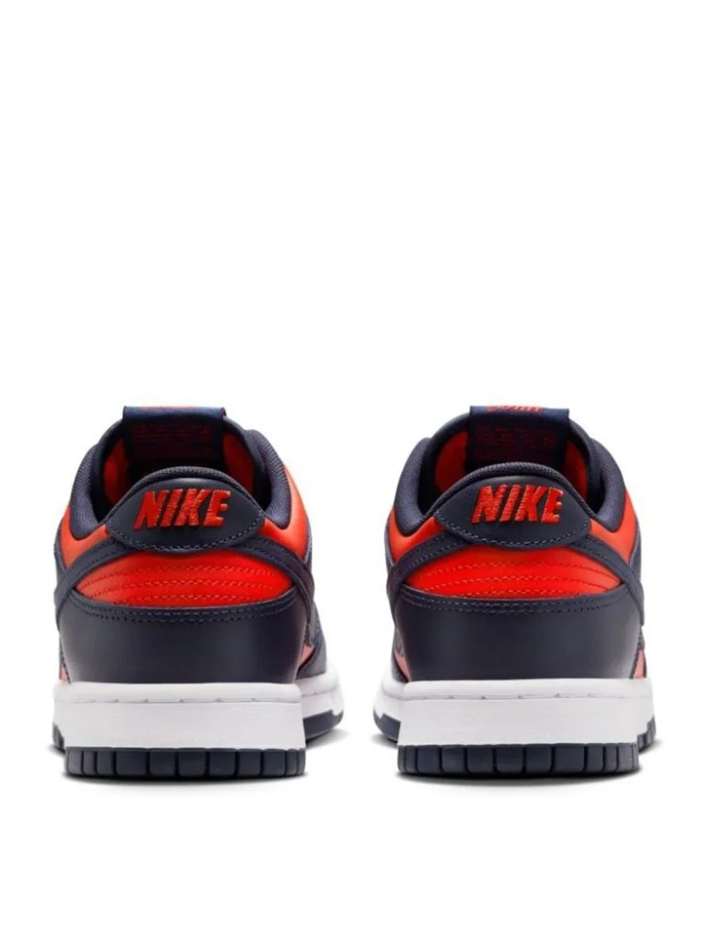 NIKE Men's Dunk Low Retro Navy Red Shoes Size 11 - Picture 4 of 12